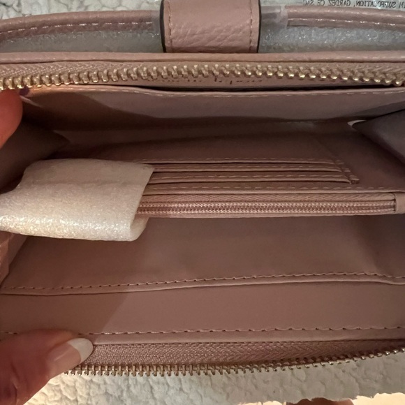 💞💞NANETTE LEPORE Nattie Zip Back Clutch w/Tech Pocket-Blush NWT/packaging - Picture 3 of 11